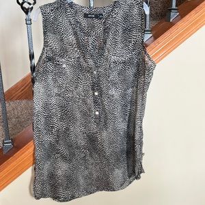 Animal printed sheer tank top from apt 9 size small